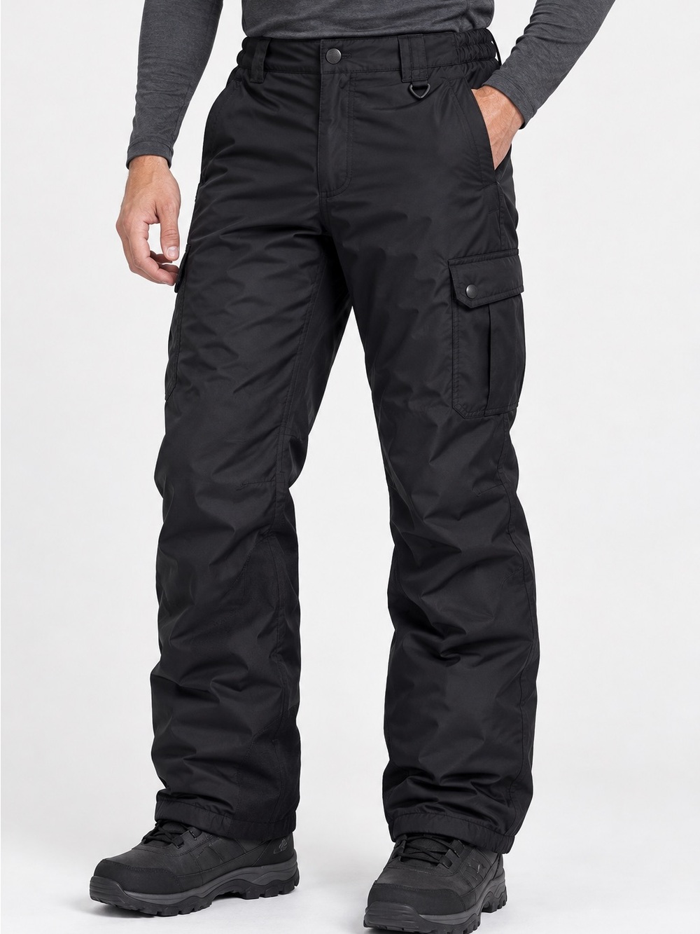 Columbia Men's Black Cargo Snow Pants